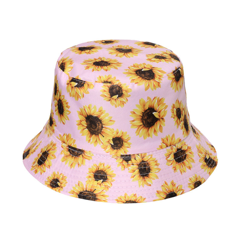 Wholesale Polyester Sunflower Bucket Hat